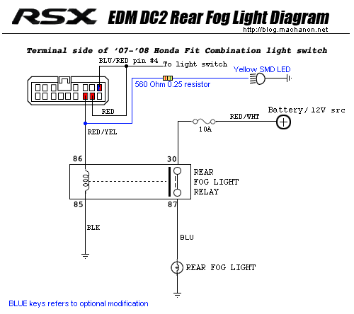 2005 Acura Tsx Fog Light Wiring Diagram - Acura Rsx Fog Light Wiring Diagram Diy How To Add A Ukdm Honda Dc Rear Fog Lamp To An Rsx - 2005 Acura Tsx Fog Light Wiring Diagram