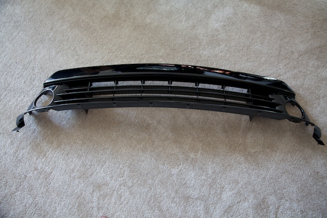 2012 Toyota Prius Five radiator sub-assembly grille with fog light openings (part number 53102-47020)