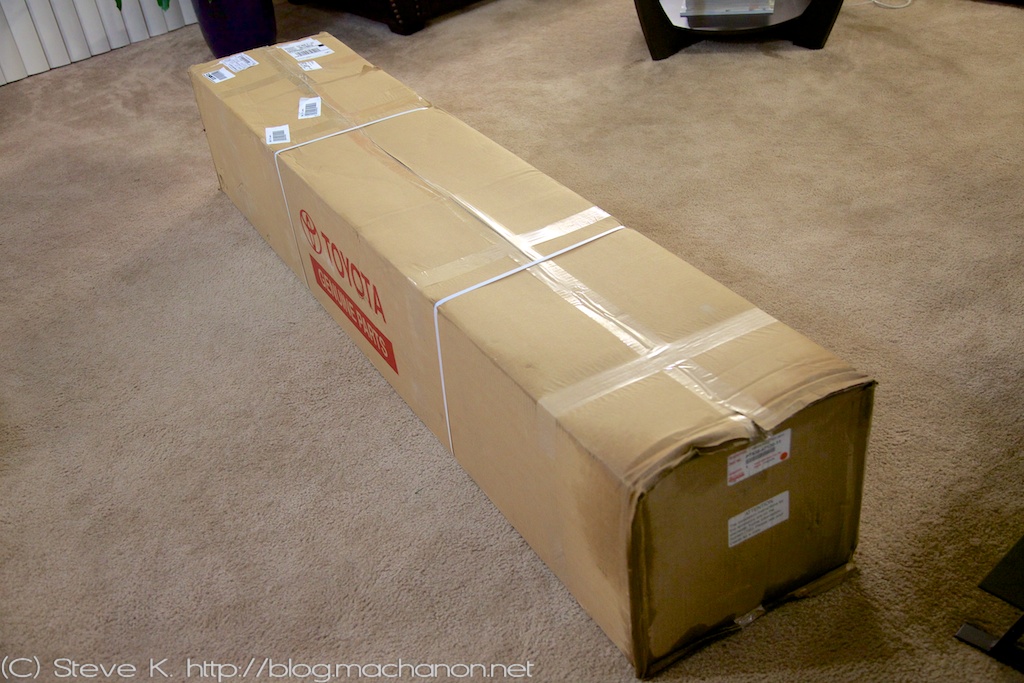 Prius PLUS Performance Ground Effects kit shipping box