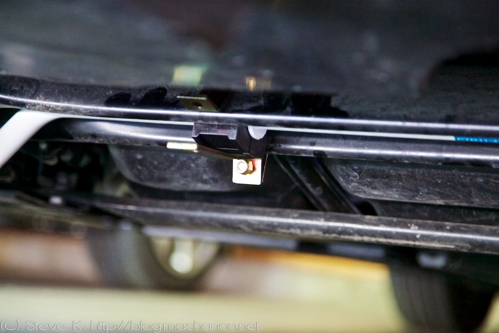Prius PLUS rear sway bar lower bushing clamp