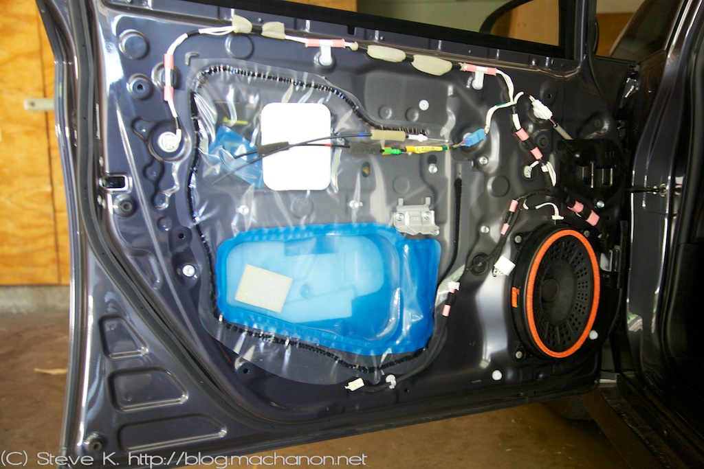 3rd gen Prius door panel removal: door frame exposed