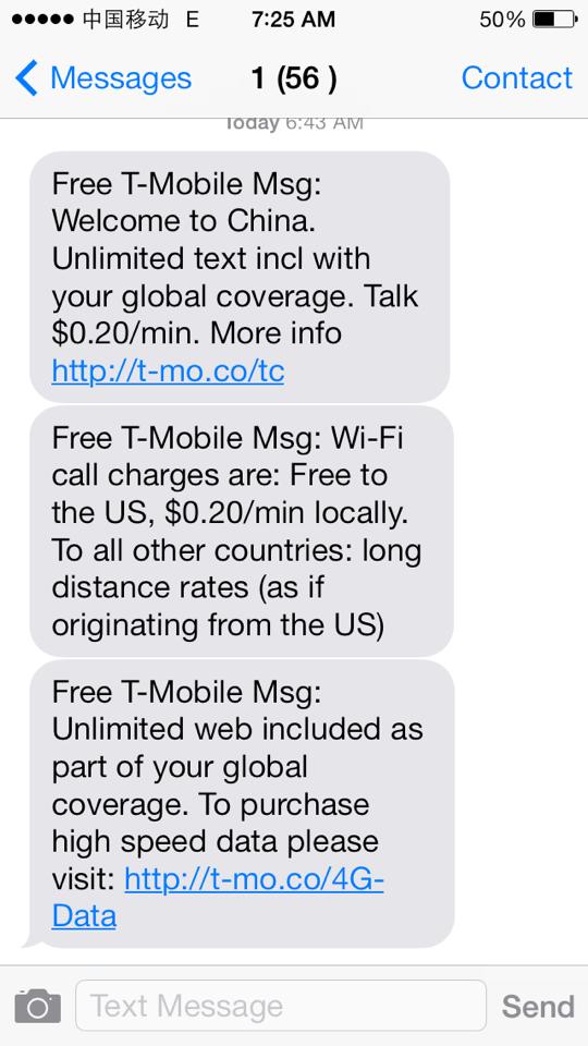 T-Mobile's Free International Data Roaming and Texting