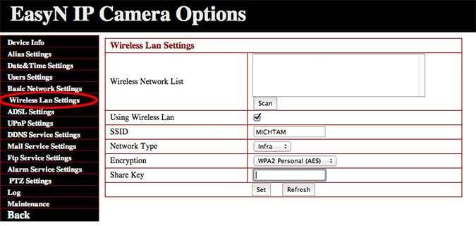 Easyn clearance camera setup