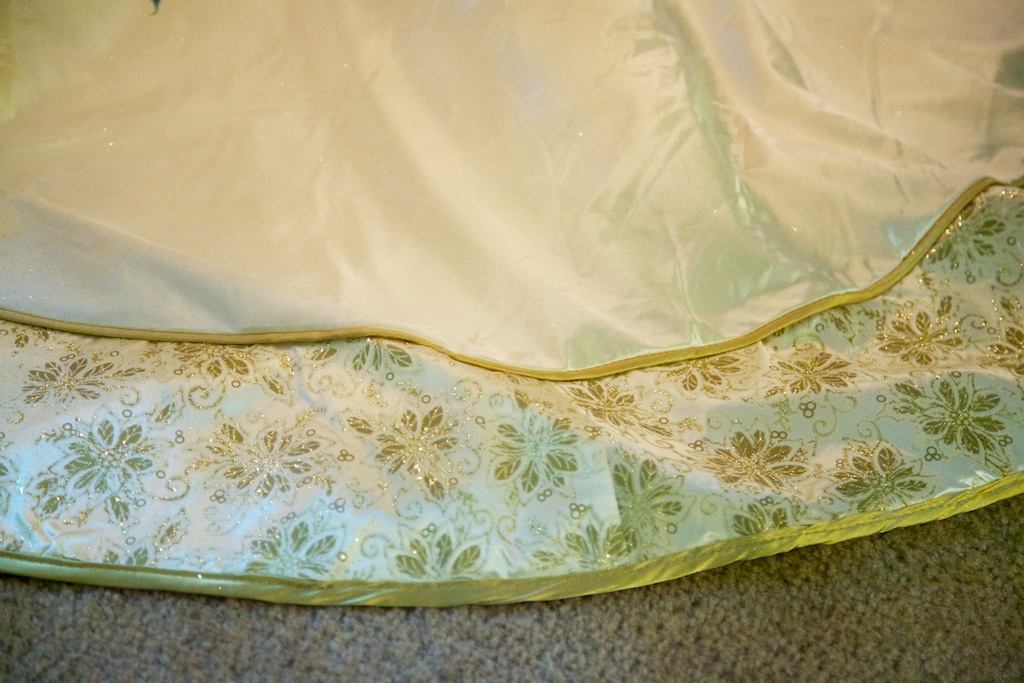 Gold Poinsettia tree skirt by Improvements