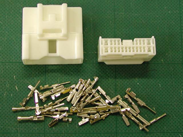 16-pin mirror switch female connector and male coupler
