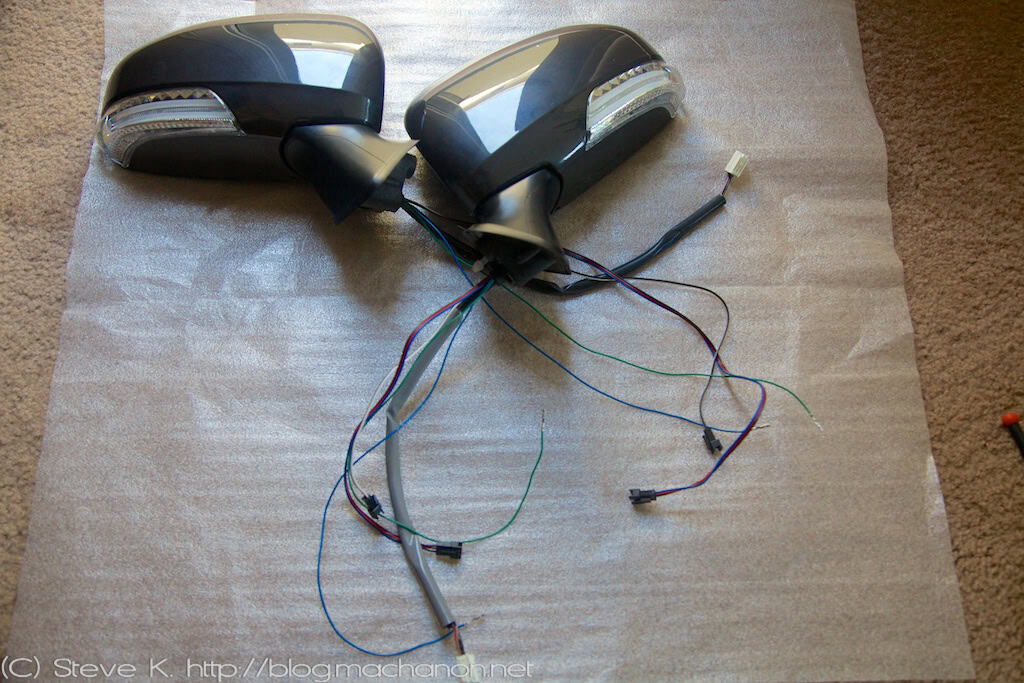 DIY How to install JDM Prius power folding side mirrors » Balancing Act