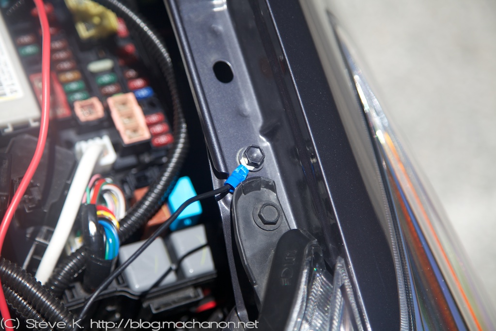 How to add DRL to a 2010-2011 Prius- driver side ground location