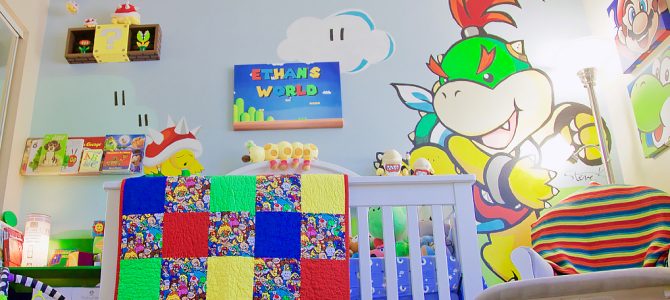 A Tour of Our Completed Nintendo Super Mario-themed Baby Nursery