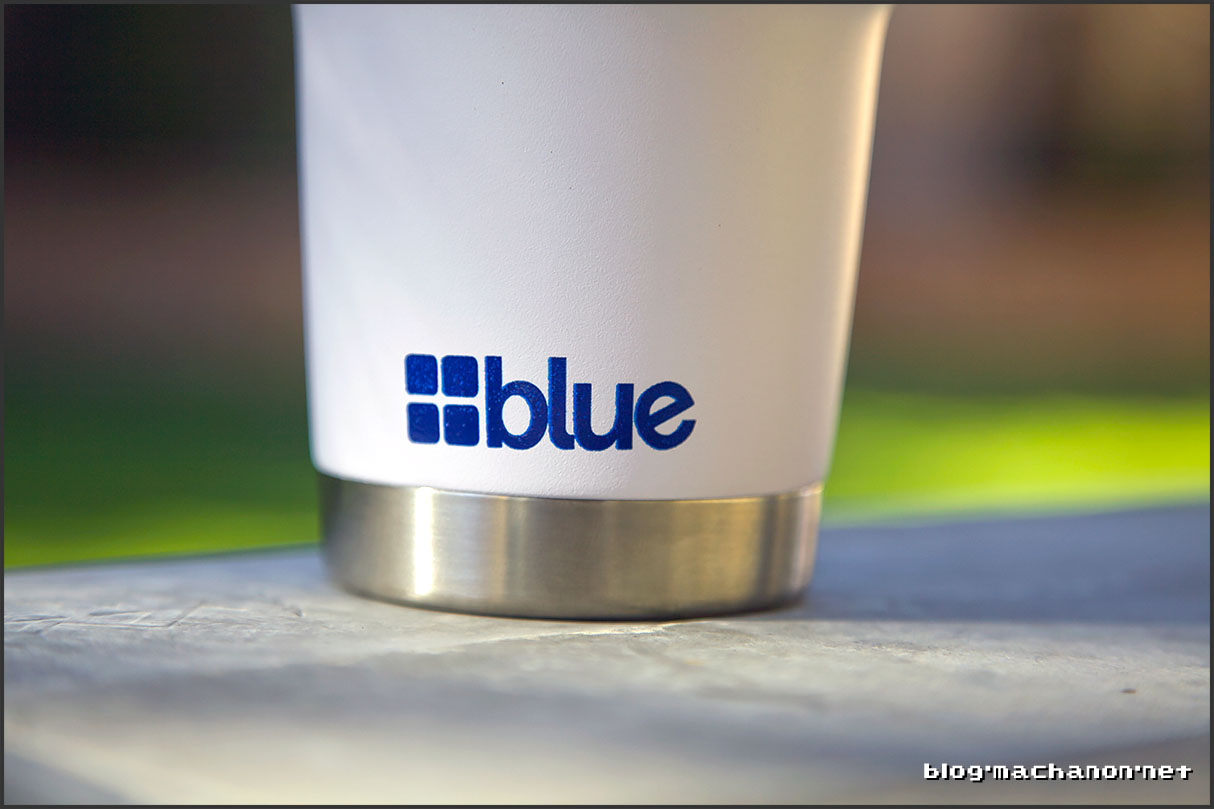 Offset "Blue" logo on the Blue Coolers tumbler. You call this quality, Blue Coolers?